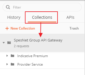 Add API resource collection | SpesNetGroup Gateway
